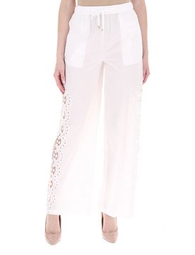 Pantalone con inserti PANNA 42