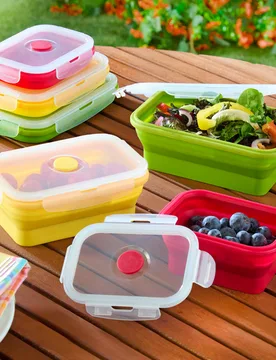 Faltbare Frischhaltedosen 3er-Set - Basilico - FashionsVida