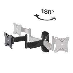 Support Tv 220825 Fullmotion 2 10´´ 26´´ Black One Size unisex