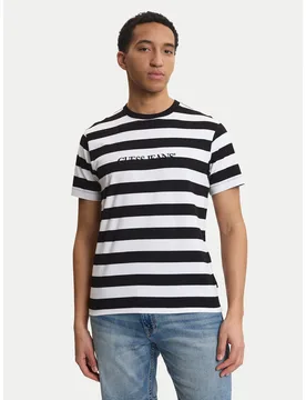 T-Shirt M4YI84 K9XF1 Schwarz Regular Fit XXL male - Guess Jeans - FashionsVida