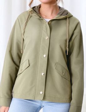 Giacca con cappuccio - verde scuro