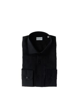 XACUS Camicia in lino NERO 41