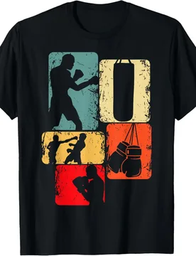 Retro Boxer Boxing T-Shirt 100% Cotton O-Neck Short Sleeve Summer Casual Mens T-shirt Streetwear - Aliexpress - FashionsVida