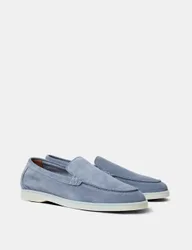Suede Loafers Turquoise male