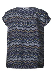 EOS_AOP Round Neck Top w. drop female