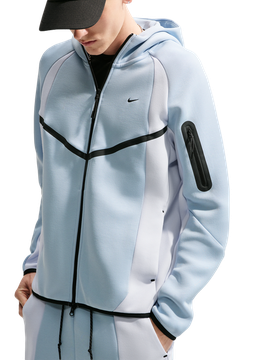 Tech Fleece Herren Kapuzenpullover - Blau - Größe XL - Poly Fleece Blue XL