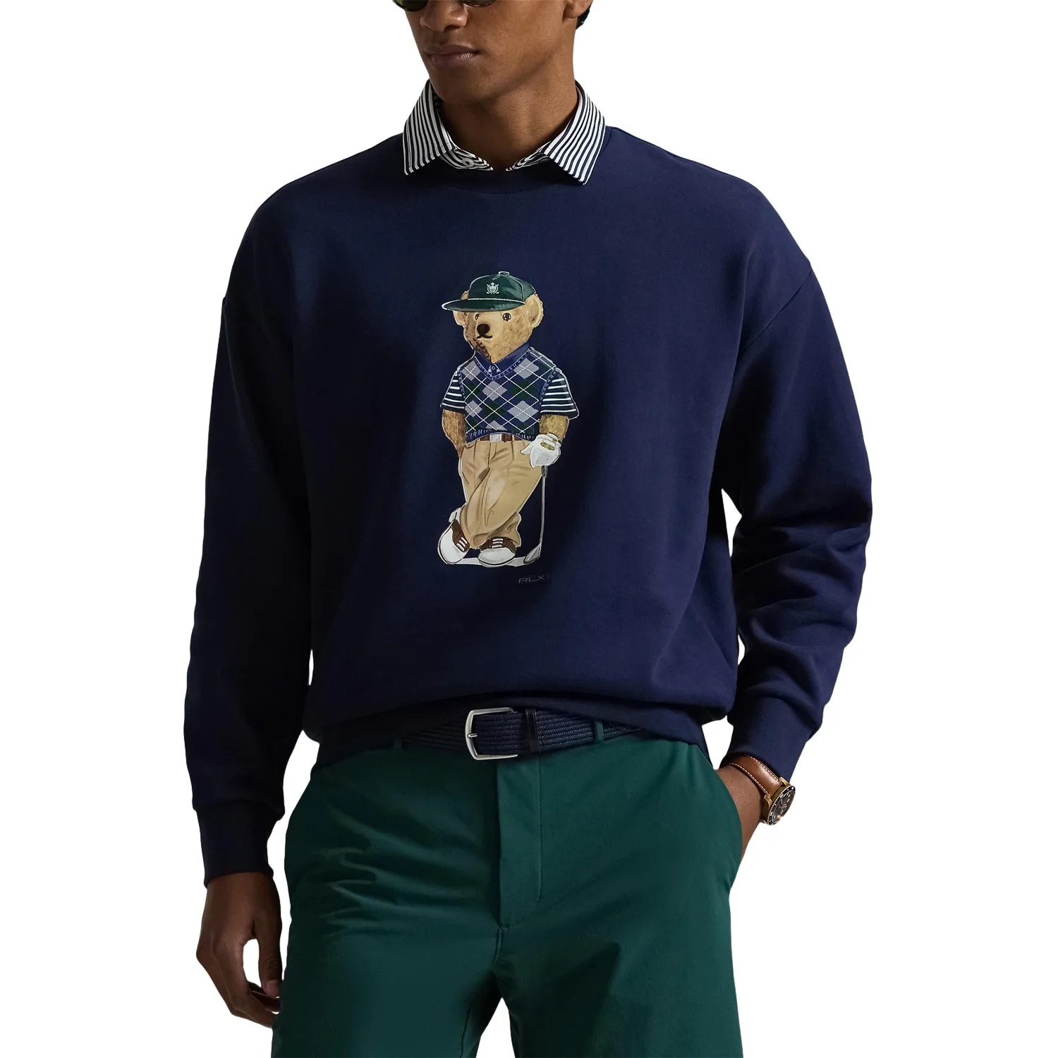 Pullover Knit Fleece Print, navy l - Ralph Lauren - FashionsVida