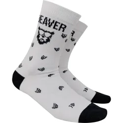 Socken Merino, weiss/schwarz 40_43