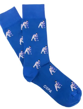 Copa-Kopfbutt-Socken - Bleu - male - Size: 40/46