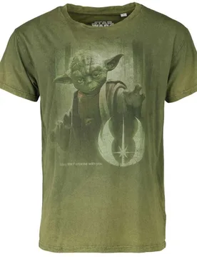 Disney T-Shirt - Yoda - May The Force Be With You - S bis 3XL - für Männer - Größe M - grün - EMP exklusives Merchandise! - Männer - male - Star Wars - FashionsVida