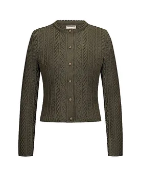 Cardigan tradizionale SOPHIA oliva M - Gottseidank - FashionsVida