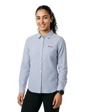 Camicia A Maniche Lunghe Irene Bright White / Surf The Web / Red Amour S