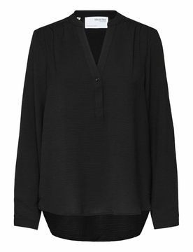SELECTED Blusa 'MIVIA' negro