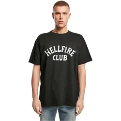 T-shirt à Manches Courtes Stranger Things Hellfire Club Heavy Oversized Black XS