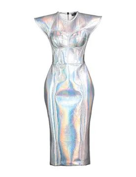 DOLCE&GABBANA Midi-Kleid Damen Silber 30 Damen - Dolce & Gabbana - FashionsVida