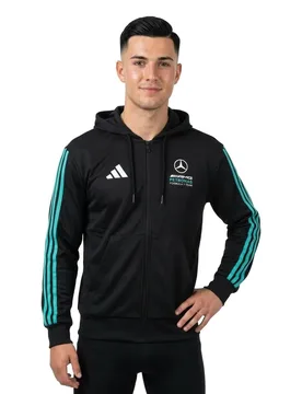 Sweat-shirt à Zip Mercedes-amg Petronas F1 Team Dna Black / Semi Mint Rush L - Adidas - FashionsVida