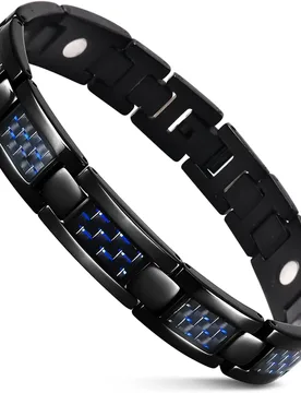 Magnetic Bracelets for Men 18K Gold Plating Double Strength Magnets and 4in1 Elements Men Bracelets 8.5inches adjustable - Aliexpress - FashionsVida