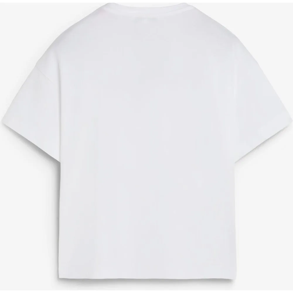 Camiseta de mujer de algodón con bordado frontal - Scalpers - FashionsVida