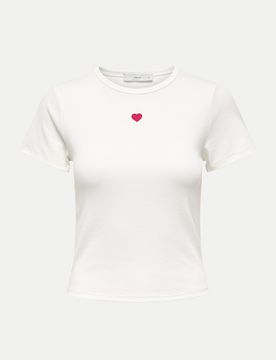 Only T-Shirt Weiß S
