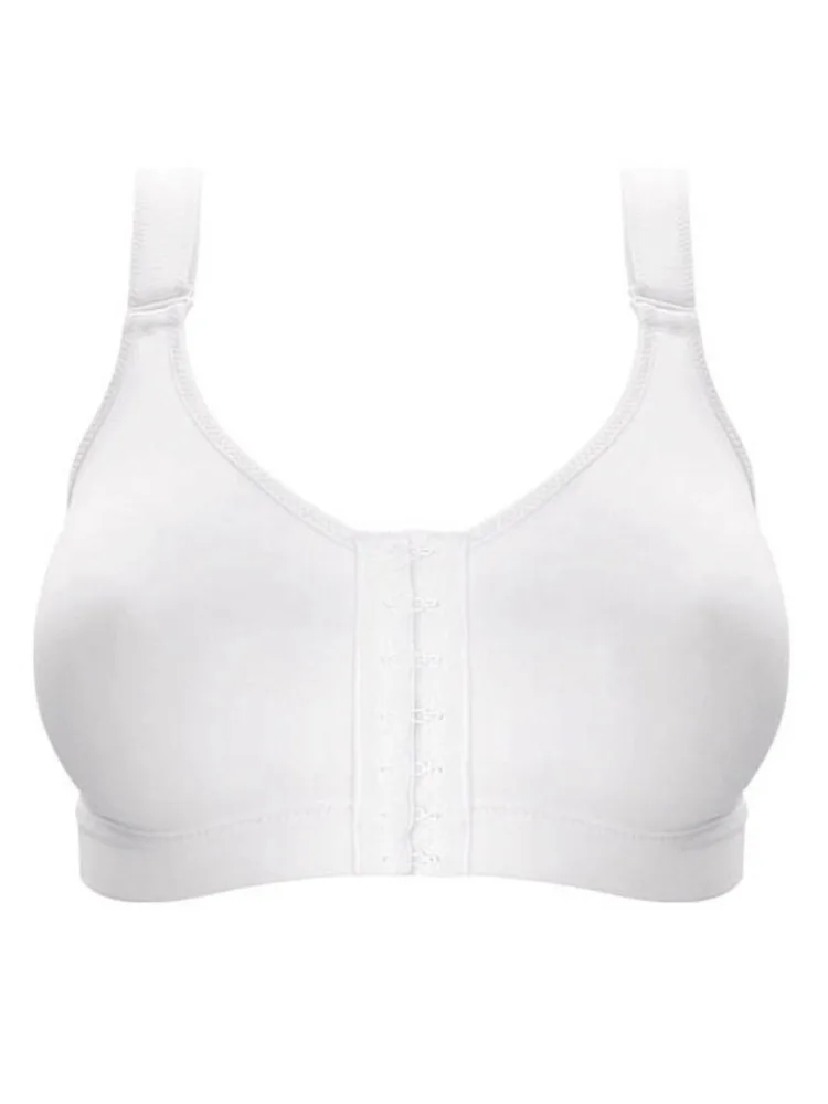 Womens Active Front Close Sports Bra - White Cotton - Size 32a - Anita - FashionsVida