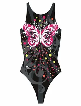 Butterfly Stars Pro Resist Swimsuit Black 3-4 Years Girls - TURBO - FashionsVida