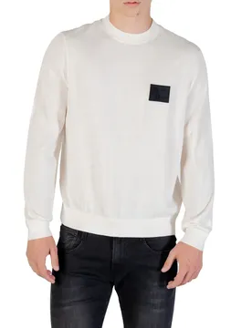 Herren Pullover Weiß 488798