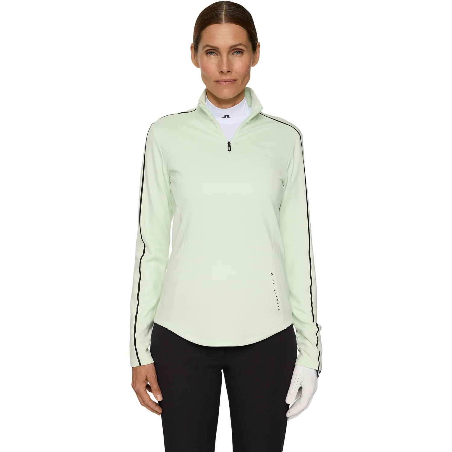 Layer Nefe 1/4 Zip, mint m - J.lindeberg - FashionsVida