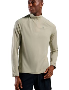 Essential camiseta técnica manga larga hombre Gris (L)