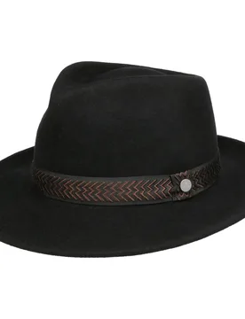 Monteco Bogart Wool Hat by - black - Size: XL (60-61 cm) - Lierys - FashionsVida