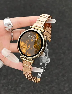 Correa de reloj de metal asimétrica de 18 mm, 20 mm y 22 mm - Correa de repuesto de moda compatible con Samsung Galaxy Watch 7 6 5 4 de 40 mm y 44 mm - Shein - FashionsVida