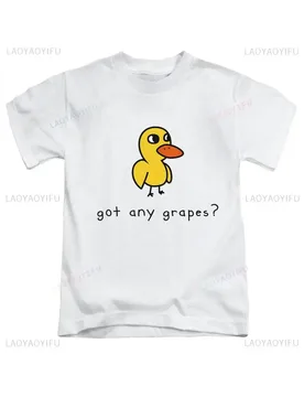 Got Any Grapes Adults T-Shirt New Style Funny Duck Song Meme Viral Printed Tee Top Man Woman Cotton Cartoon O-neck Short-sleev - Aliexpress - FashionsVida