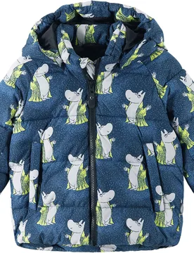 Stepp- Und Daundenjacken wasserfest Moomin Lykta Winter Jacket Navy Kindergröße 92 cm Navy blau - Reima - FashionsVida