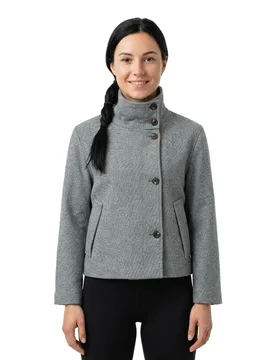 Veste Riki Medium Grey Melange 34 - Object - FashionsVida