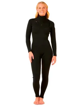 Combinaison En Néoprène à Manches Longues Avec Fermeture éclair Sur La Poitrine Dawn Patrol 5/3 Mm Black 8 - Rip curl - FashionsVida
