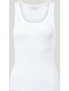 Top de tirantes con cuello scoop Off white - Vince - FashionsVida