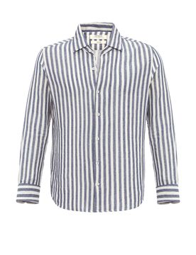 Antioch Camisa añil / blanco