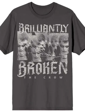 T-Shirt - Broken - S bis XXL - für Männer - Größe S - schwarz - Lizenziertes Merchandise! - Männer - male - The Crow - FashionsVida
