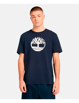 T-shirt à Manches Courtes Kennebec River Dark Sapphire / White M