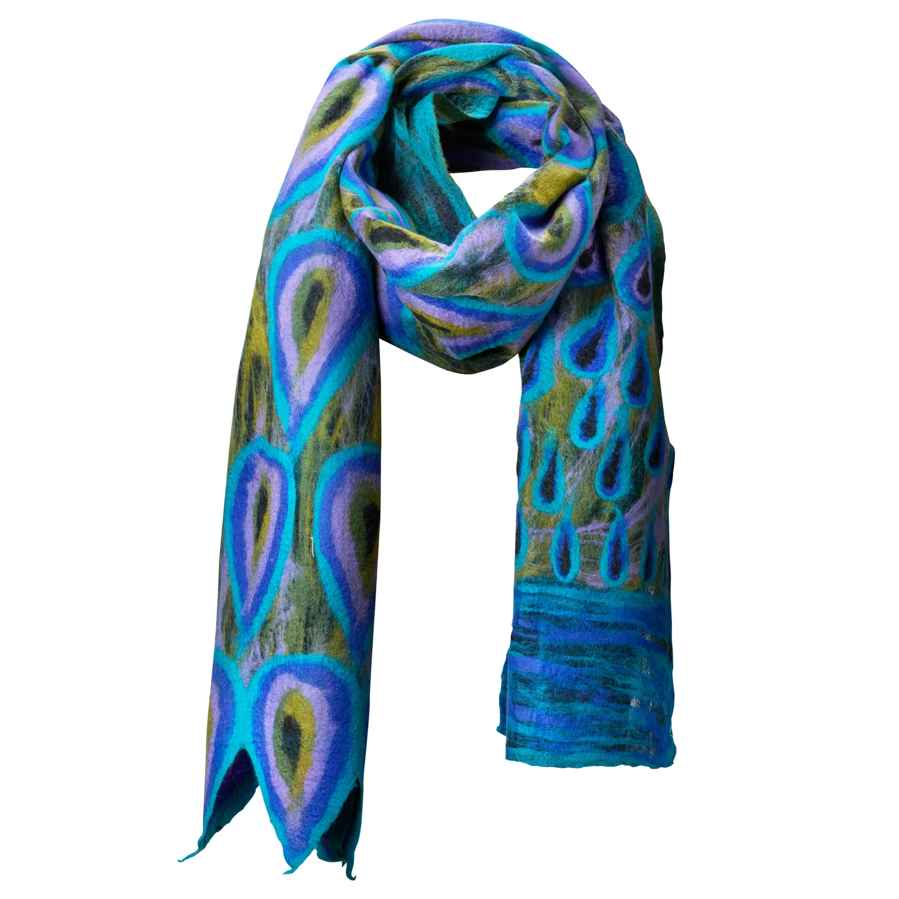 Pachamama Peacock Scarf - Pachamama - FashionsVida