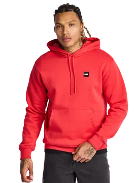 Embroidered Hooded Uomo - Felpe con cappuccio Rosso - Taglia S - Pile di cotone S - LCKR - FashionsVida
