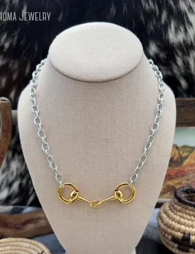 Pcs Gold Color Snaffle Bit Necklace Horsebit Jewelry - Aliexpress - FashionsVida