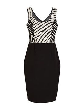Minivestido Mujer Negro 38 Mujer