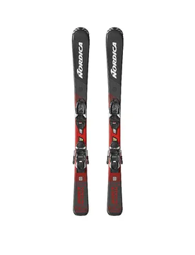 Jugendski Set Team JR (130-150) + JR 7.0 FDT schwarz 130 B - Nordica - FashionsVida