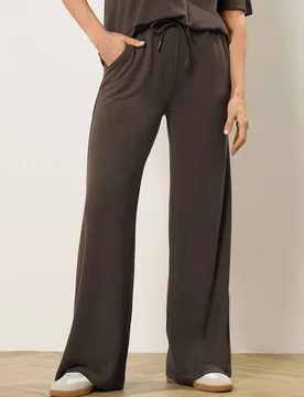 Women's Tall Premium Wide Leg Trousers in Chocolate Size: 16L - Chocolate - Size: 16L - Long tall sally - FashionsVida