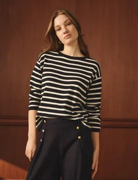 Jersey de mujer con manga larga y estampado de rayas - Lloyd's - FashionsVida
