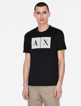 Para hombre. 8NZTCKZ8H4Z1200 Camiseta Cuadrados (XXL), Casual, Algodón, Manga corta