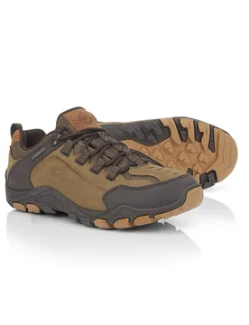 Corbett Mens Leather Waterproof Walking Shoes - - Size: 10 - Northwest territory - FashionsVida