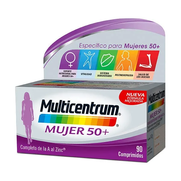 Multicentrum Para Mujer 50+ 90Ud - MULTICENTRUM - FashionsVida