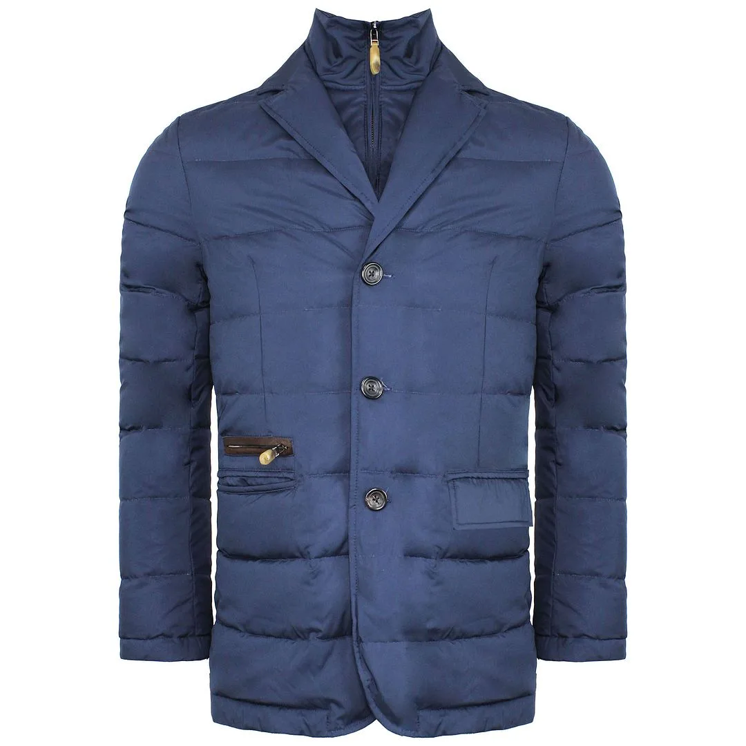 Mayfair Quilted Down Bib Waistocat Mens Navy Jacket - Size 2xl - Hackett London - FashionsVida
