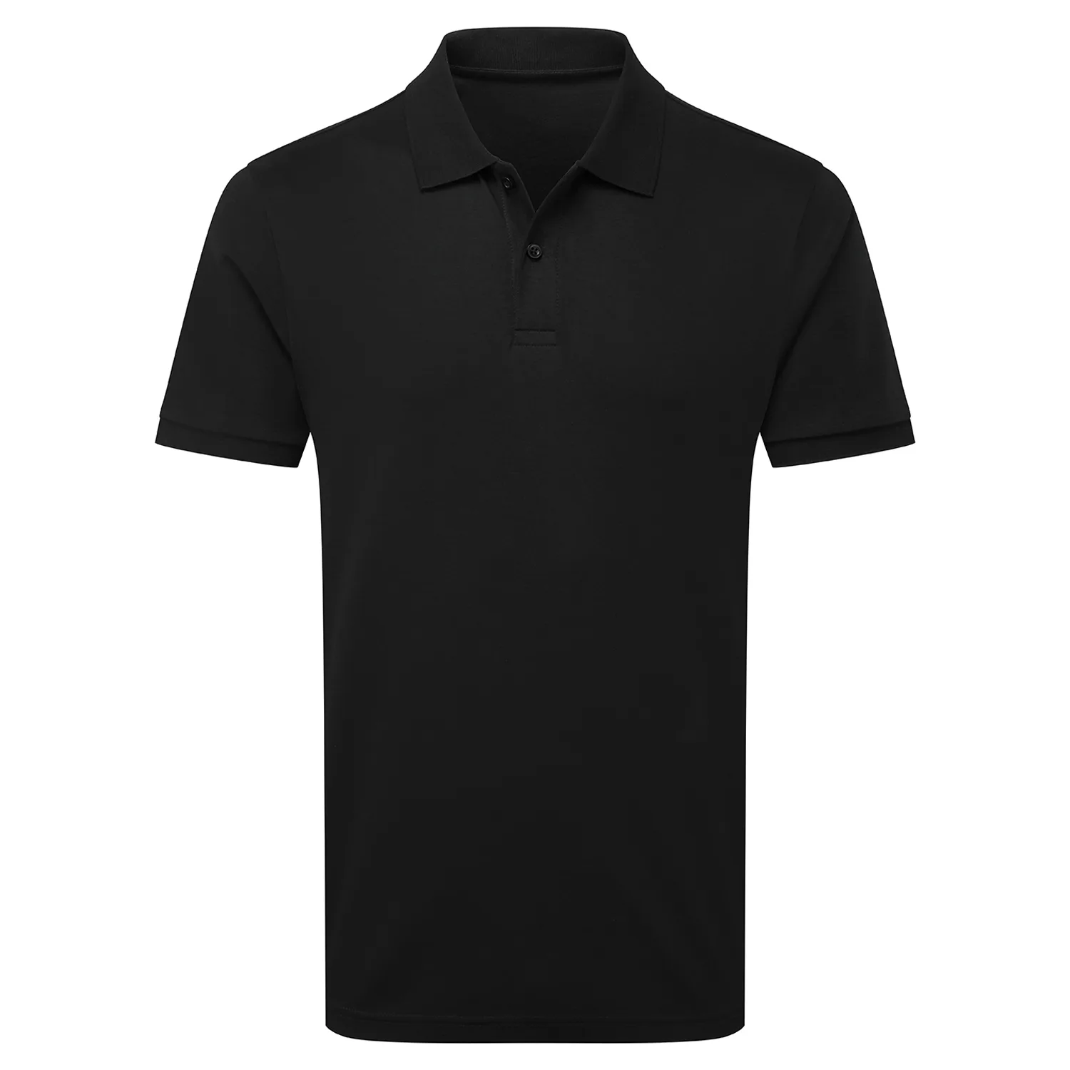 Mens Premium Mercerised Cotton Polo Shirt (Black) - Size Medium - Asquith & Fox - FashionsVida